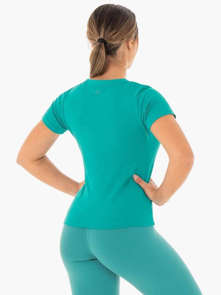 Teal Ryderwear Women T Shirts Motion Women's T Shirts | AU2689ZG