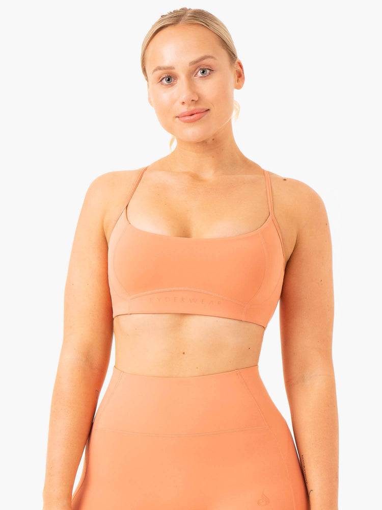 Terracotta Ryderwear Women Sports Bra NKD Frame Women's Sports Bra | AU2236EX