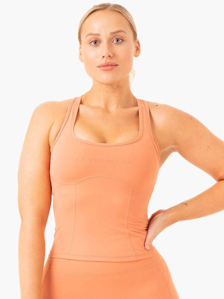 Terracotta Ryderwear Women Tanks NKD Frame Women\'s Tanks | AU2831ZG