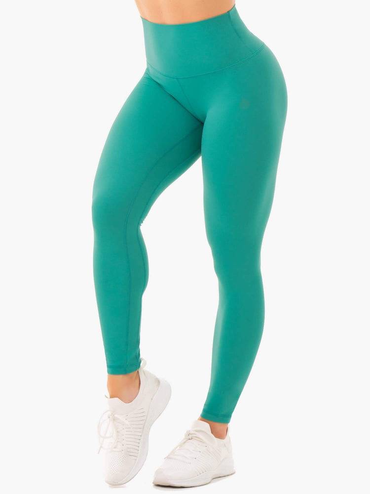 Turquoise Ryderwear Women Leggings NKD High Waisted Women\'s Leggings | AU1915ZG