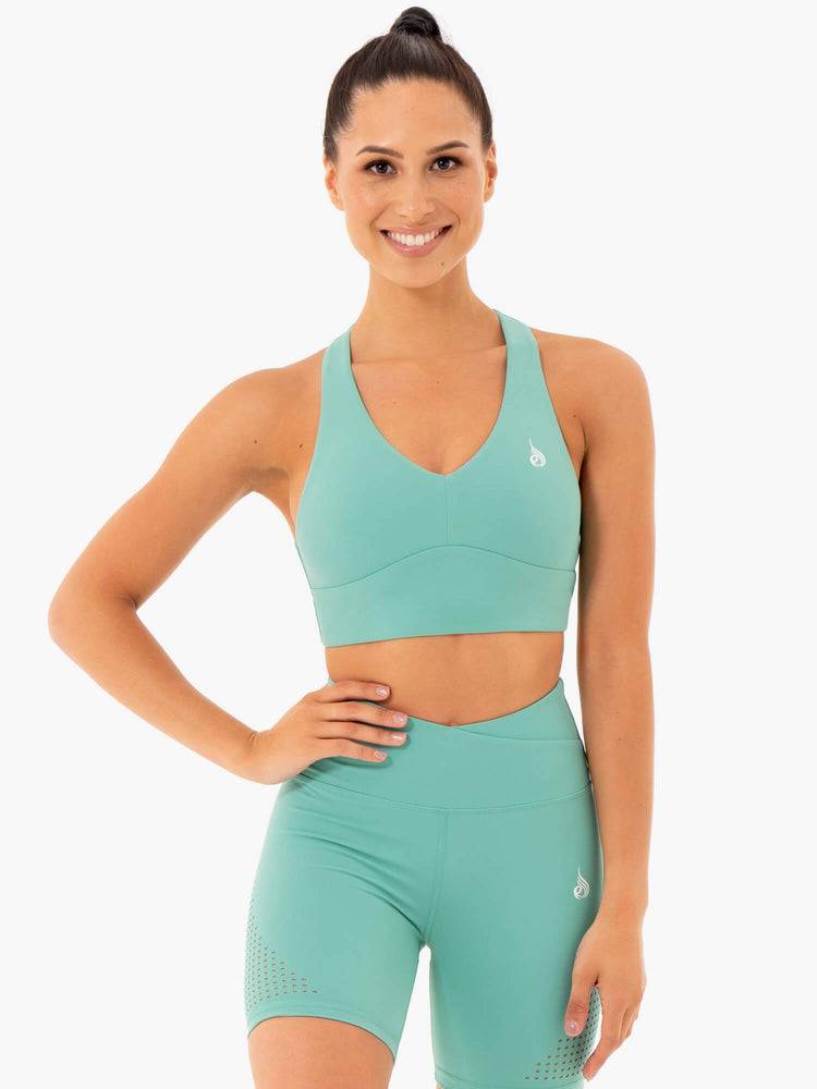 Turquoise Ryderwear Women Sports Bra Impact Women\'s Sports Bra | AU2376WY