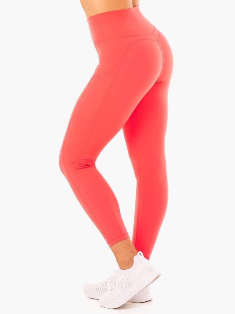 Watermelon Ryderwear Women Leggings Reset High Waisted Pocket Women's Leggings | AU1783KI