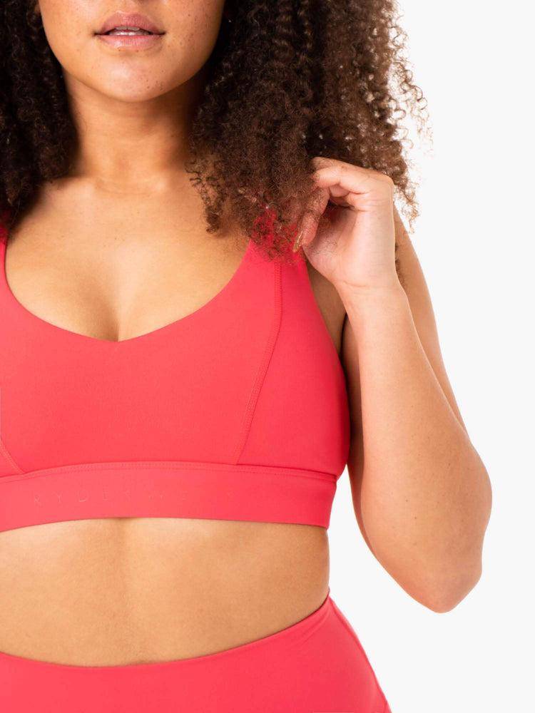 Watermelon Ryderwear Women Sports Bra NKD Align Women's Sports Bra | AU2389GL