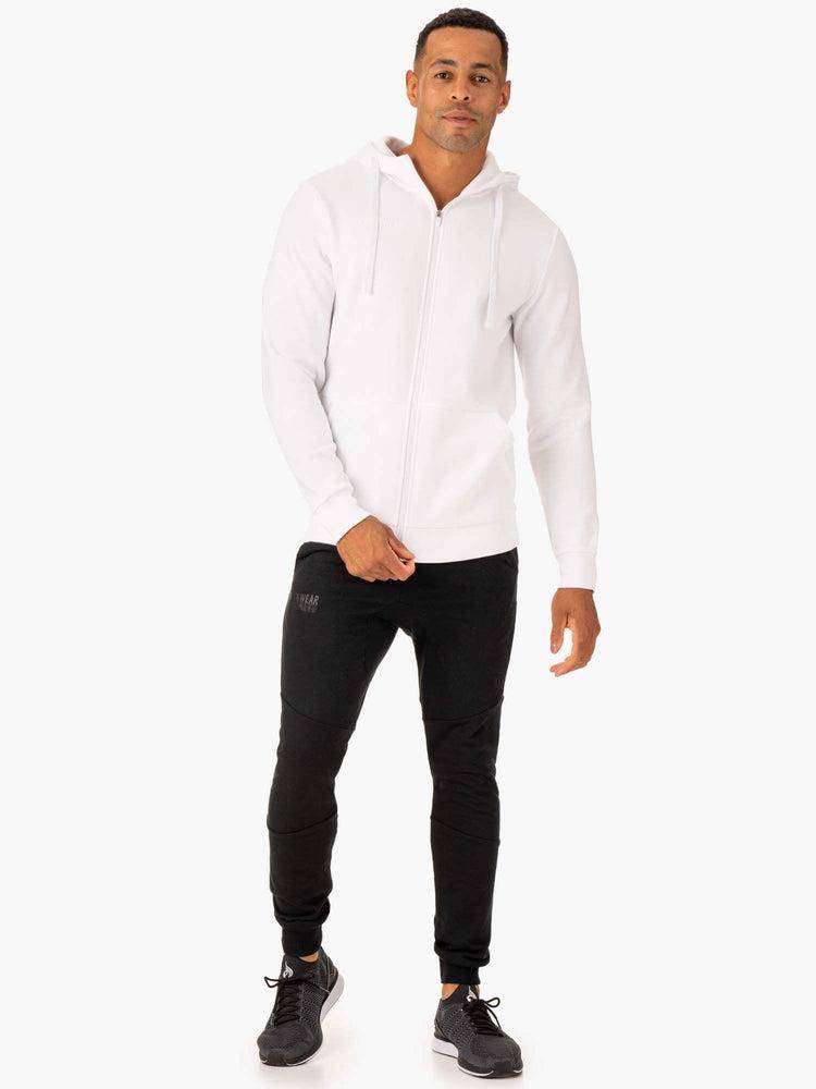 White Ryderwear Men Jackets Limitless Zip Up Men's Jackets | AU1439SO