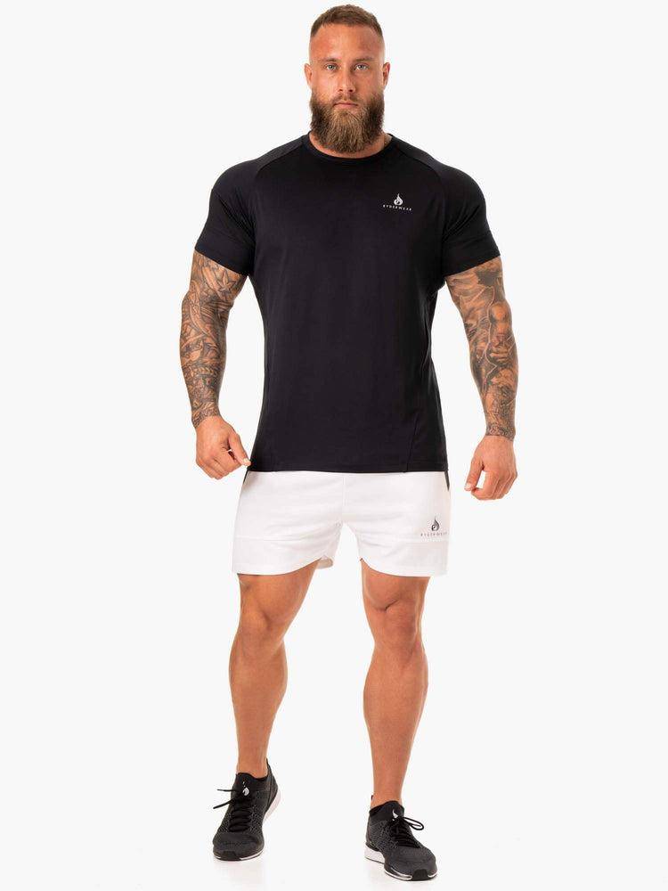 White Ryderwear Men Shorts Action Mesh Men's Shorts | AU1339HK