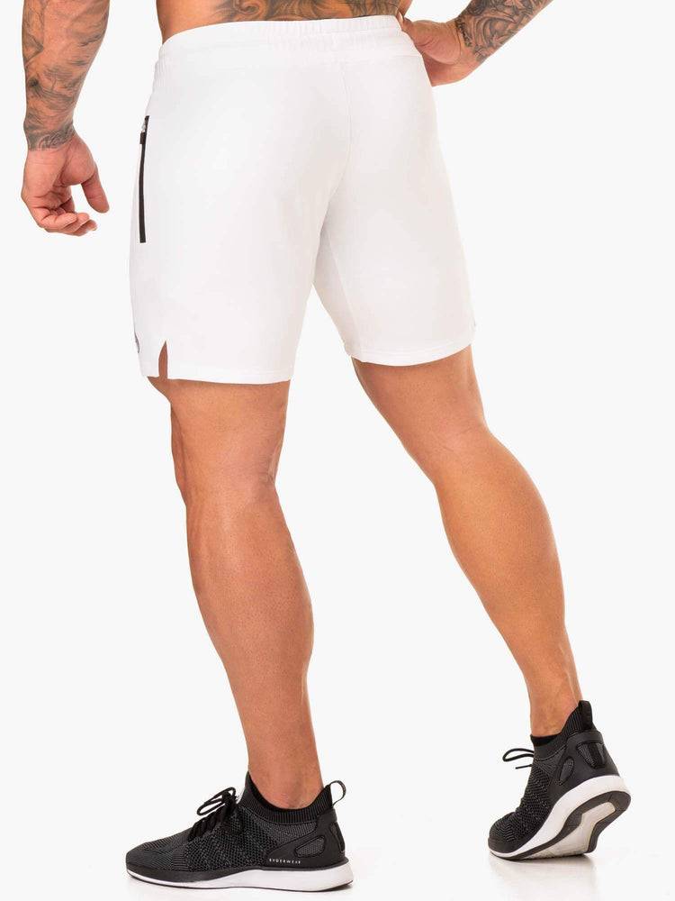 White Ryderwear Men Shorts Endurance Track Men's Shorts | AU1360AP