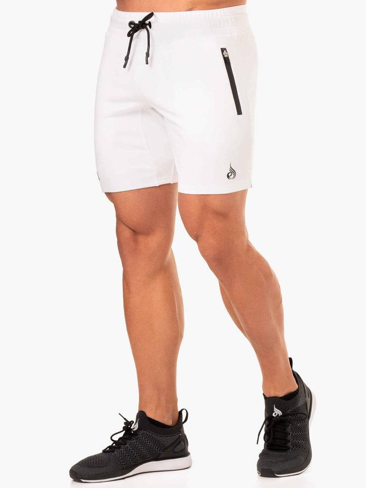 White Ryderwear Men Shorts Endurance Track Men's Shorts | AU1360AP