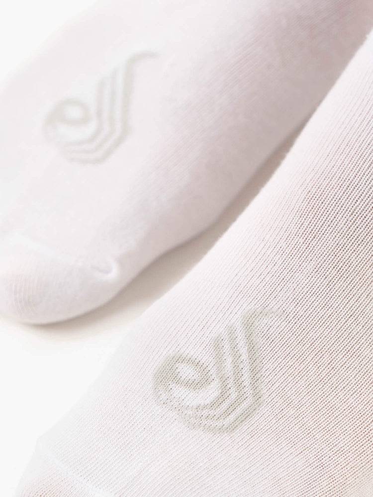 White Ryderwear Men Socks No Show Men's Socks | AU1561RW