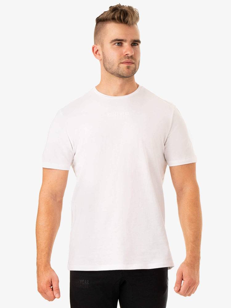 White Ryderwear Men T Shirts Limitless Men's T Shirts | AU1260GL