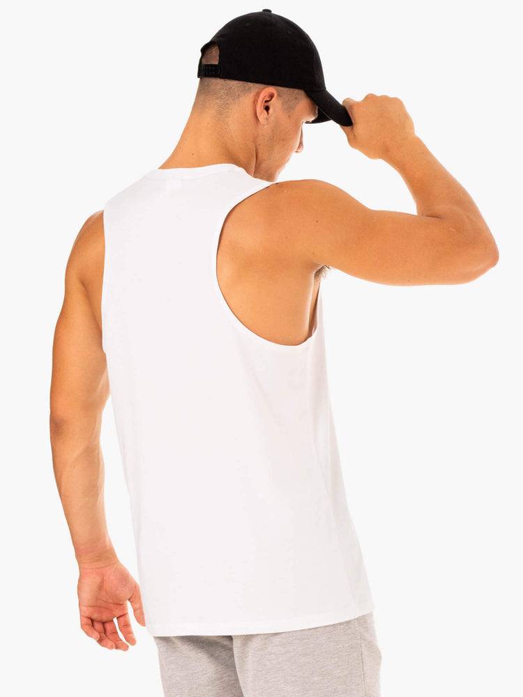 White Ryderwear Men Tanks Limitless Baller Tank Men's Tanks | AU1150OR