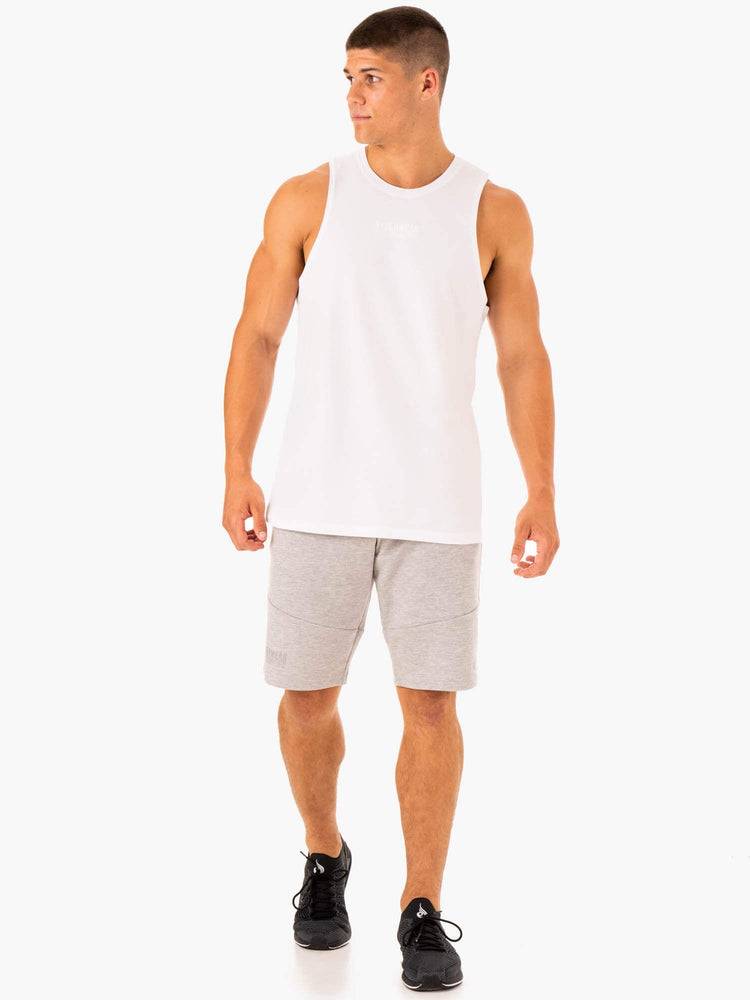 White Ryderwear Men Tanks Limitless Baller Tank Men's Tanks | AU1150OR