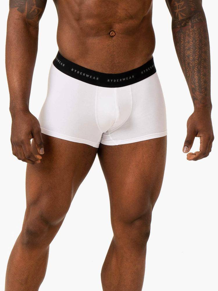 White Ryderwear Men Underwear Boxer Briefs Men\'s Underwear | AU1550LH