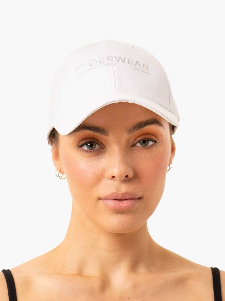 White Ryderwear Women Caps Frequency Women's Caps | AU3124SO