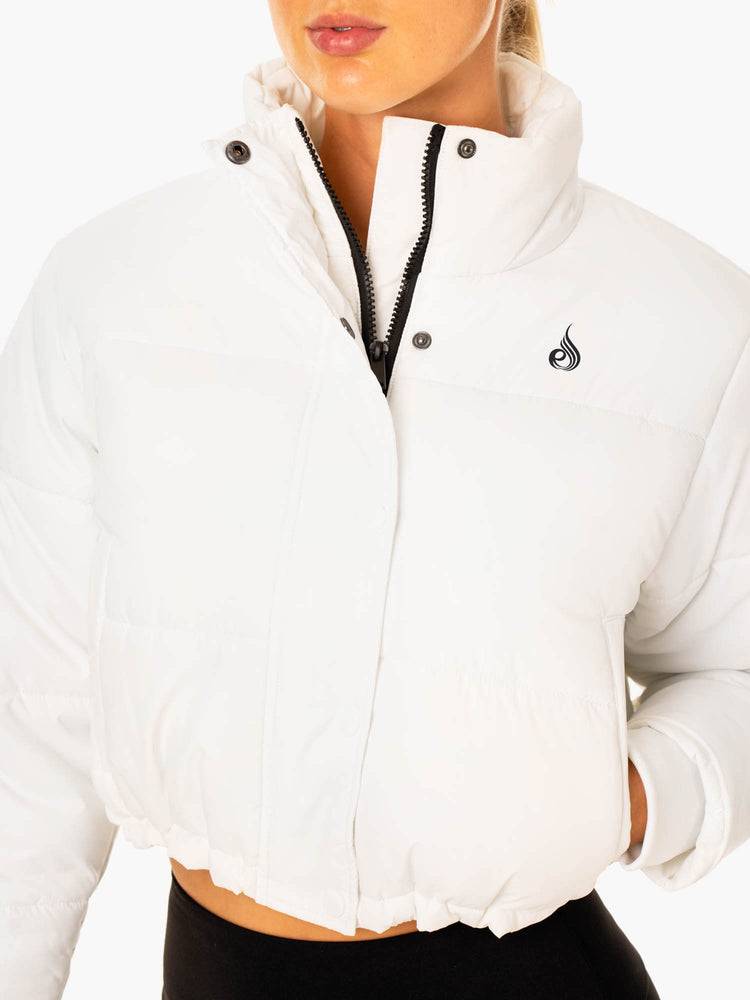 White Ryderwear Women Jackets Apex Puffer Women's Jackets | AU1716EX