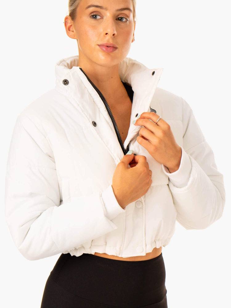 White Ryderwear Women Jackets Apex Puffer Women's Jackets | AU1716EX