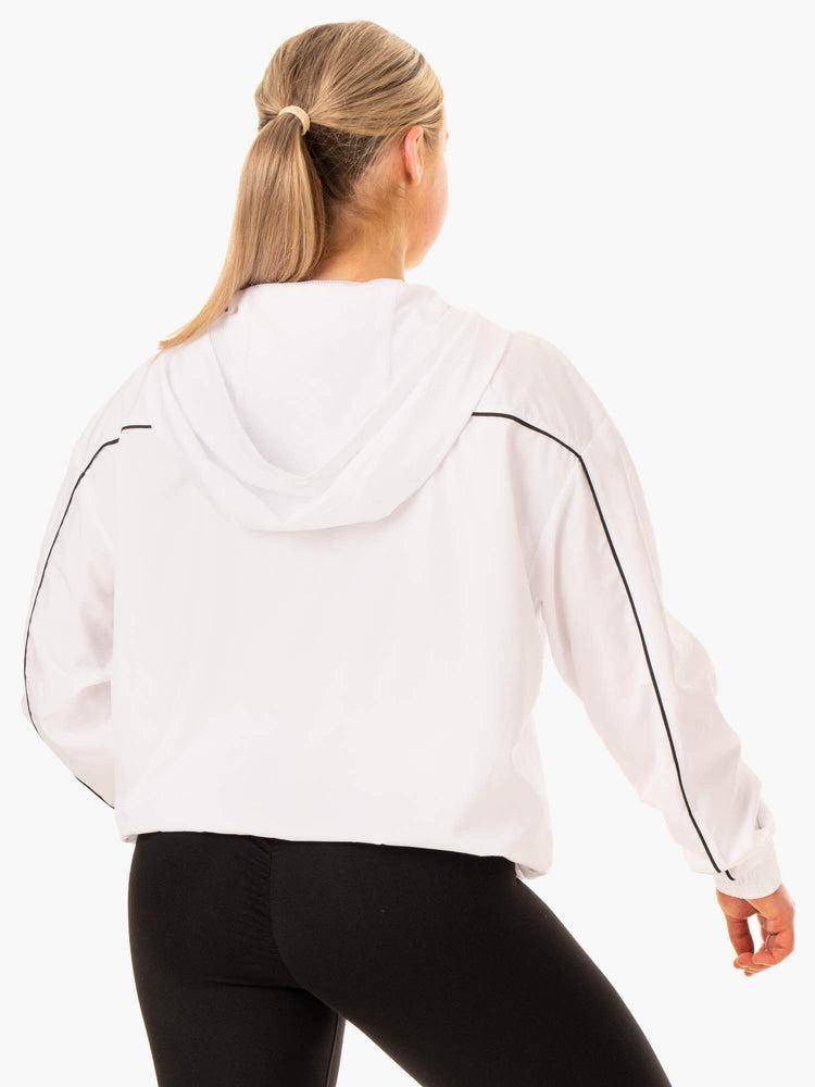 White Ryderwear Women Jackets Ultimate Windbreaker Women's Jackets | AU1721IS