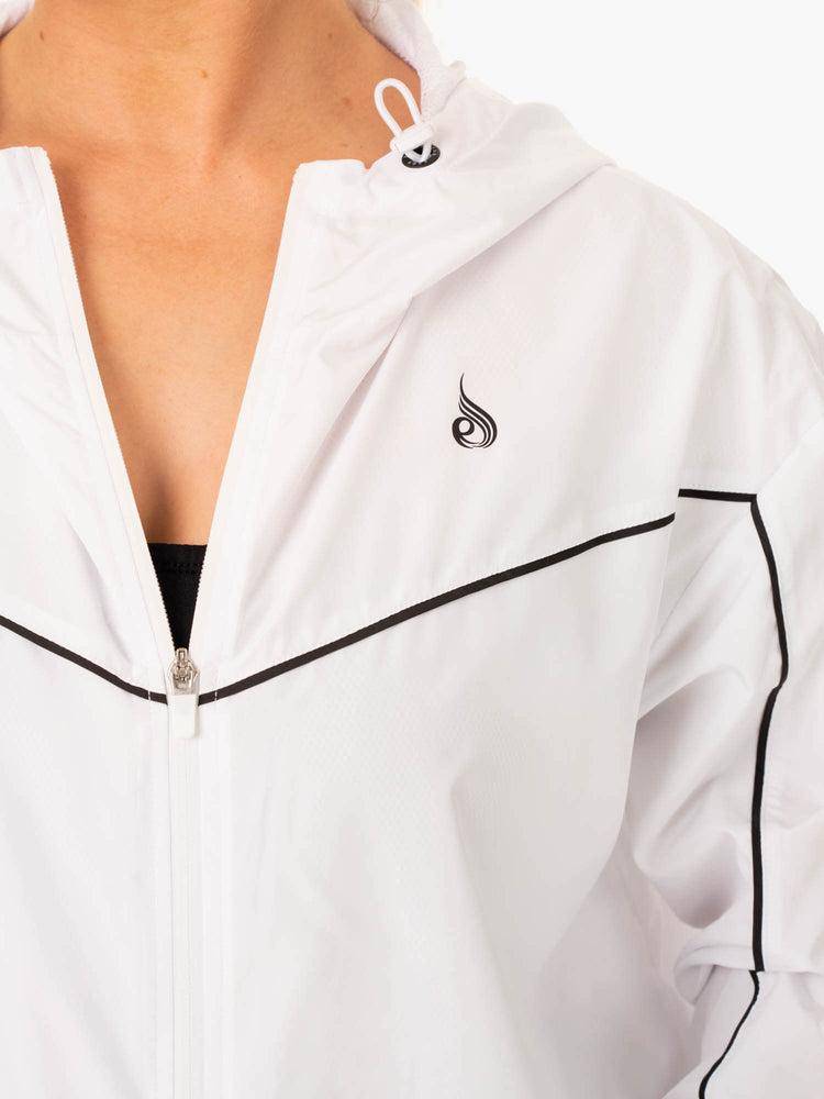 White Ryderwear Women Jackets Ultimate Windbreaker Women's Jackets | AU1721IS