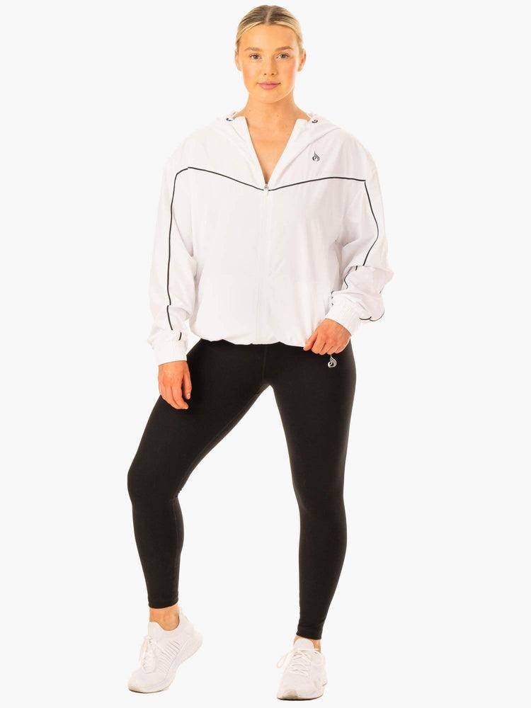 White Ryderwear Women Jackets Ultimate Windbreaker Women's Jackets | AU1721IS