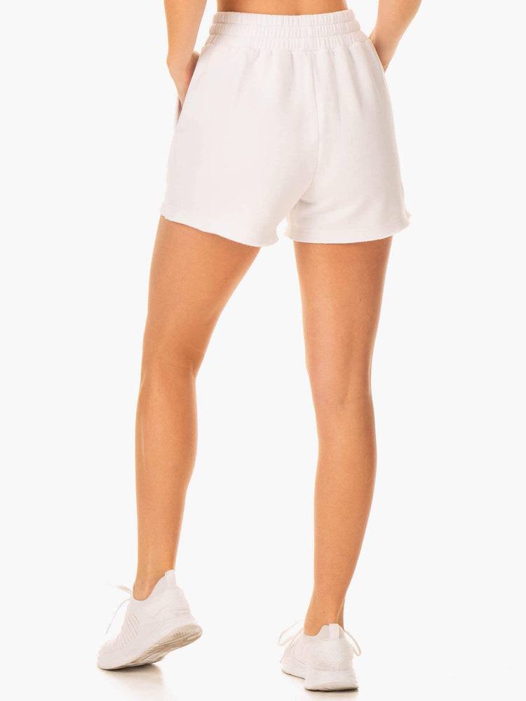 White Ryderwear Women Shorts Elevate Track Women's Shorts | AU2127BC