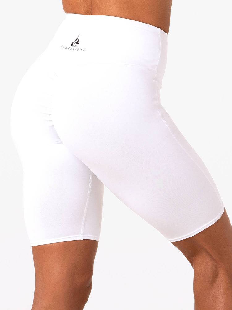 White Ryderwear Women Shorts Staples Bike Women's Shorts | AU2008OR