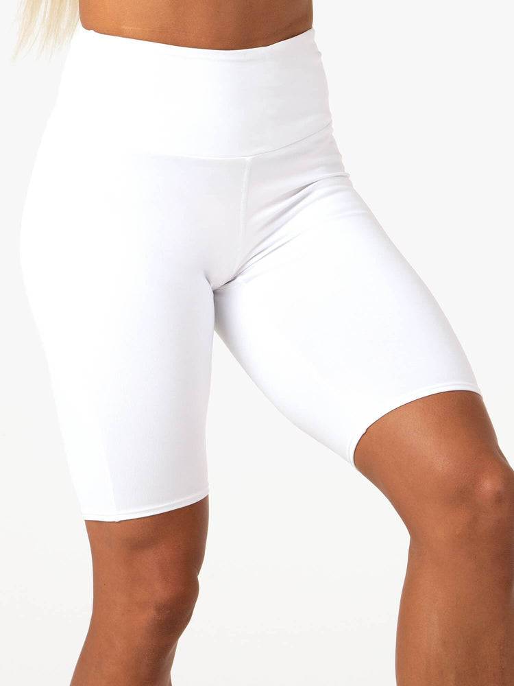 White Ryderwear Women Shorts Staples Bike Women's Shorts | AU2008OR