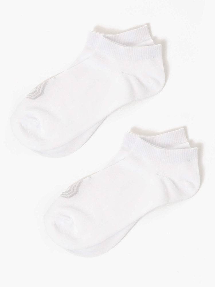 White Ryderwear Women Socks No Show Women\'s Socks | AU3137NB