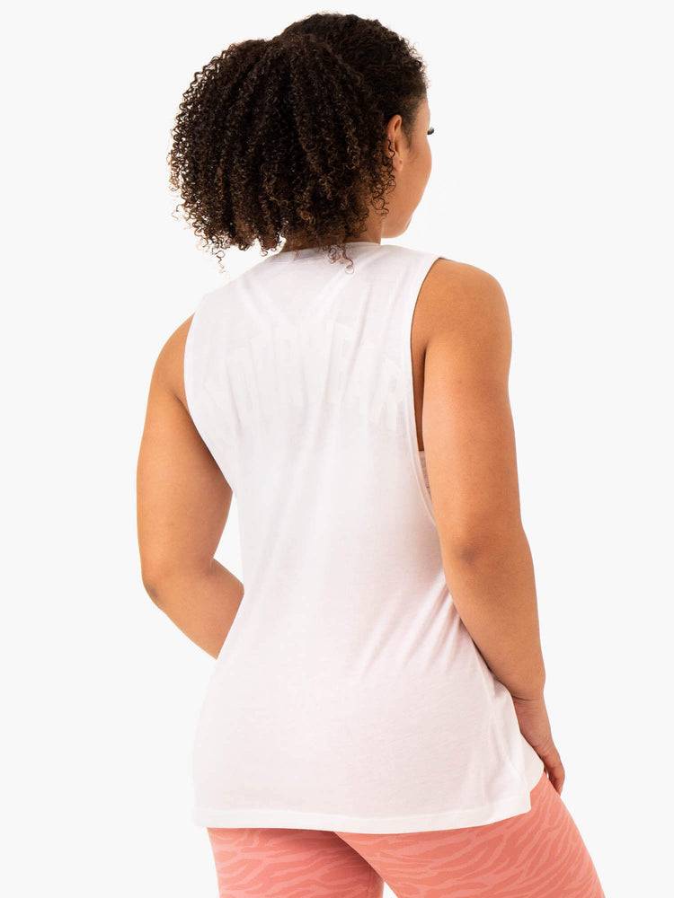 White Ryderwear Women Tanks Emerge Training Women's Tanks | AU2836HK