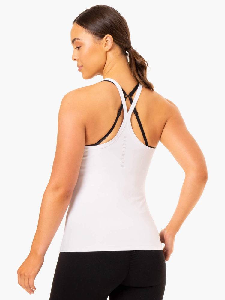 White Ryderwear Women Tanks Foundation Training Women's Tanks | AU2939WY