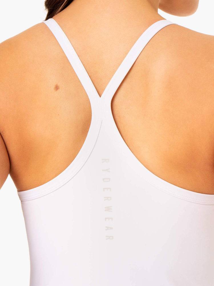 White Ryderwear Women Tanks Foundation Training Women's Tanks | AU2939WY