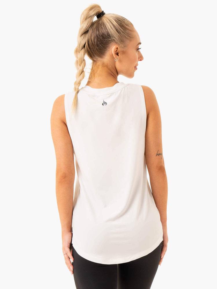 White Ryderwear Women Tanks Freedom Training Women's Tanks | AU2867EX