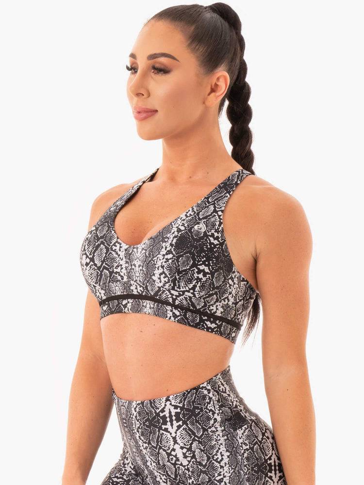 White Snake Ryderwear Women Sports Bra NEM X RW Women's Sports Bra | AU2500IS