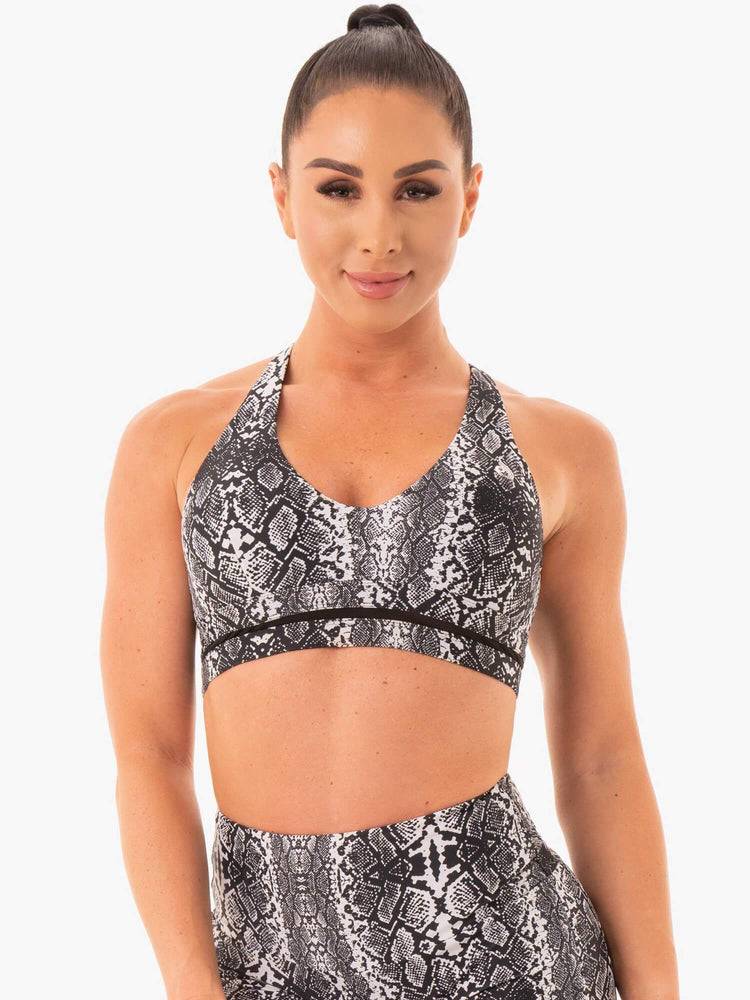 White Snake Ryderwear Women Sports Bra NEM X RW Women's Sports Bra | AU2500IS