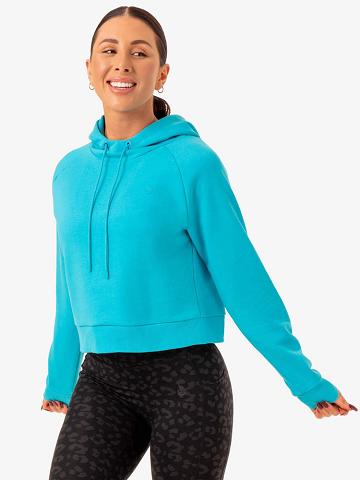 Aqua Ryderwear Women Hoodie Ultra Pullover Women's Hoodie | AU1675FM