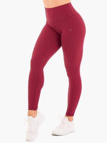 Berry Red Ryderwear Women Leggings NKD High Waisted Women's Leggings | AU1926TV