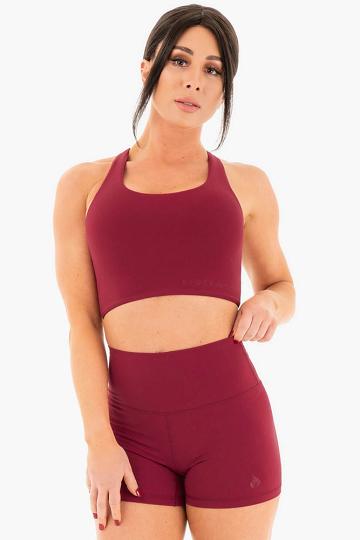 Berry Red Ryderwear Women Sports Bra NKD Women's Sports Bra | AU2558WY