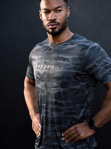 Black Camo Ryderwear Men T Shirts Overdrive Men's T Shirts | AU1269BC