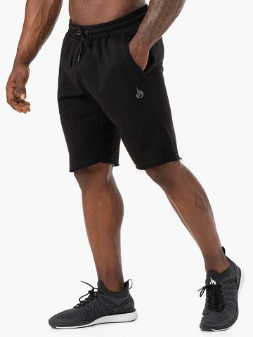 Black Ryderwear Men Shorts Iron Track Men's Shorts | AU1379RW