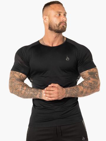 Black Ryderwear Men T Shirts Evo Men's T Shirts | AU1222EX