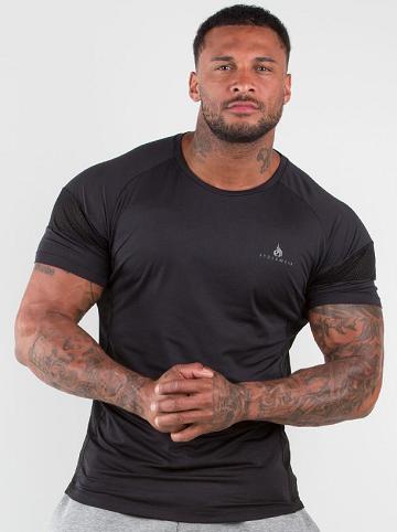 Black Ryderwear Men T Shirts Iron Men's T Shirts | AU1250TV