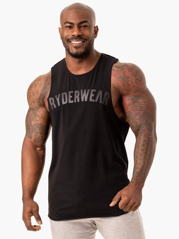 Black Ryderwear Men Tanks Force Baller Tank Men's Tanks | AU1106JJ