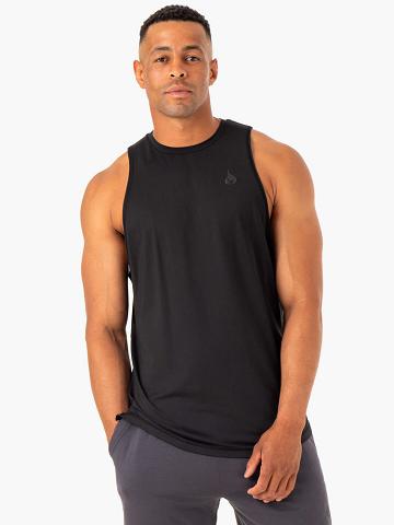 Black Ryderwear Men Tanks Optimal Mesh Tank Men's Tanks | AU1151PQ