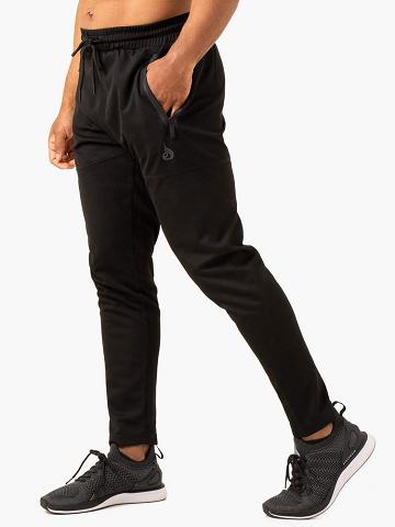 Black Ryderwear Men Track Pants Mesh Training Men's Track Pants | AU1027HK