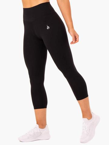 Black Ryderwear Women Leggings Base 7/8 High Waisted Women's Leggings | AU1876UT