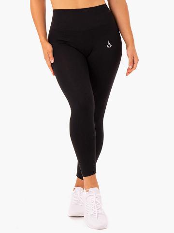 Black Ryderwear Women Leggings Base Full Length High Waisted Women's Leggings | AU1912JJ