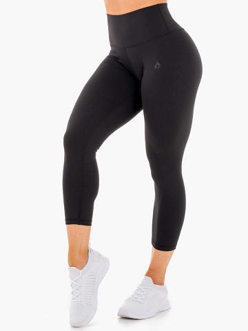 Black Ryderwear Women Leggings Motion High Waisted 7/8 Women's Leggings | AU1892VD