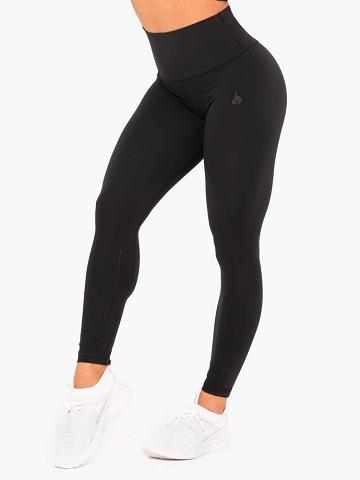 Black Ryderwear Women Leggings NKD High Waisted Women's Leggings | AU1762VD