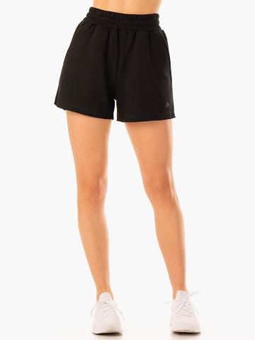 Black Ryderwear Women Shorts Elevate Track Women's Shorts | AU2159RW