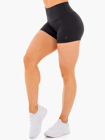 Black Ryderwear Women Shorts Motion High Waisted Women's Shorts | AU2208QZ