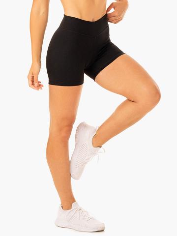 Black Ryderwear Women Shorts Revival Scrunch Bum Women's Shorts | AU2155MA