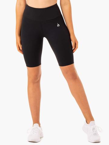 Black Ryderwear Women Shorts Staples Scrunch Bum Bike Women's Shorts | AU2193SO